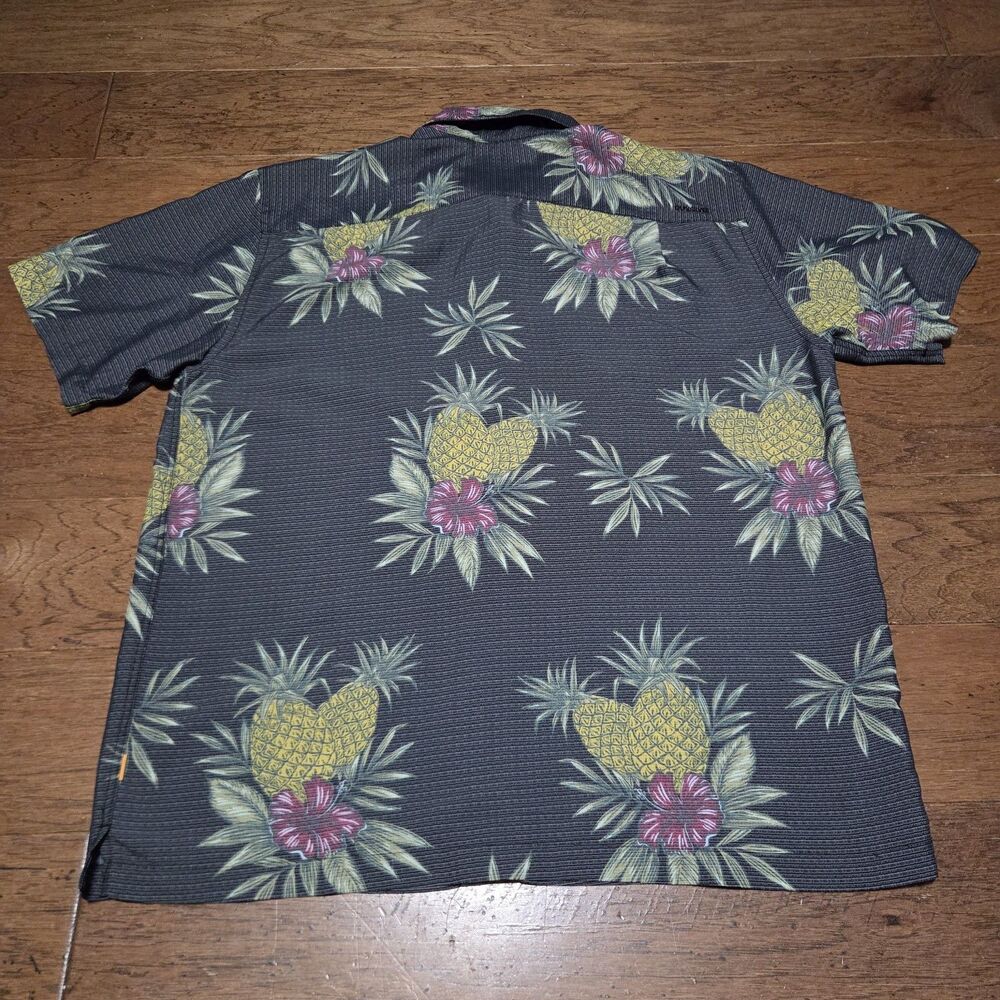 Quicksilver Waterman Collection Men’s XXL Comfort Fit Hawaiian Floral Pineapple - Picture 3 of 7